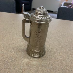 Vintage beer stein with lid